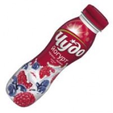 Йогурт питьевой Чудо Черника-малина, 1,9%, 260 г в магазинах Дикси