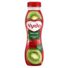Йогурт питьевой Чудо Киви-клубника, 1,9%, 260 г в магазинах Дикси