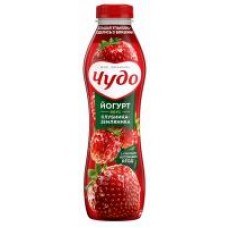 Йогурт питьевой Чудо Клубника-земляника, 1,9%, 680 г в магазинах Дикси