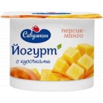 Йогурт Савушкин Персик и манго, 2%, 120 г Йогурт Савушкин Персик и манго, 2%, 120 г