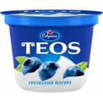 Йогурт Teos Греческий с черникой, 2%, 250 г Йогурт Teos Греческий с черникой, 2%, 250 г