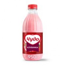 Коктейль молочный Чудо Клубника, 2%, 950 г в магазинах Дикси