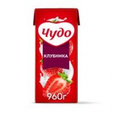 Коктейль молочный Чудо Клубника, 2%, 960 г в магазинах Дикси
