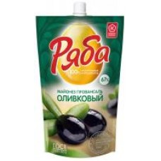 Майонез Ряба Оливковый 67%, 372 г в магазинах Дикси