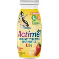 Напиток кисломолочный Actimel Kids Клубника и банан, 1,5%, 95 г в магазинах Дикси