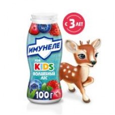 Напиток кисломолочный Имунеле for Kids Волшебный лес, 1,5%, 100 г в магазинах Дикси