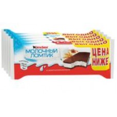 Пирожное бисквитное Kinder Молочный ломтик, 5х28 г в магазинах Дикси