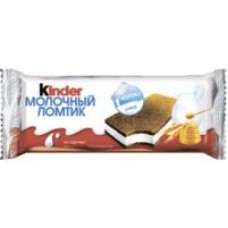 Пирожное бисквитное Kinder Молочный ломтик с молочной начинкой, 28 г в магазинах Дикси
