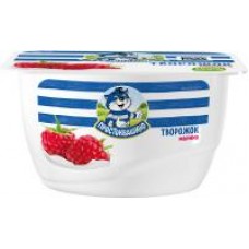 Продукт творожный Простоквашино Малина, 3,6%, 130 г в магазинах Дикси