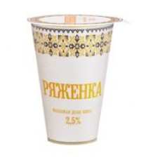 Ряженка Славянские кружева, 2,5%, 175 г в магазинах Дикси