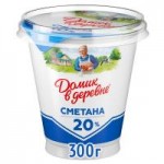 Сметана Домик в деревне, 20%, 300 г