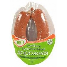 Колбаса Эко Дорожная, халяль, полукопченая, 300 г в магазинах Дикси