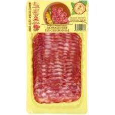 Колбаса Иней Домашняя, из свинины, сырокопченая, нарезка, 80 г в магазинах Дикси