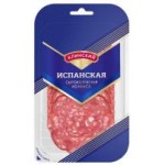 Колбаса Клинский МК Испанская сырокопченая, нарезка, 85 г