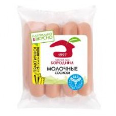 Сосиски Мясной дом Бородина Молочные ГОСТ, 480 г в магазинах Дикси