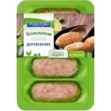 Котлеты Троекурово Деревенские куриные охлажденные, 400 г в магазинах Дикси
