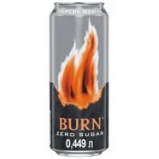 Энергетический напиток Burn Zero Sugar Персик и Манго, 0,449 л в магазинах Дикси