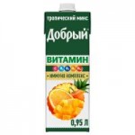 Напиток сокосодержащий Добрый Витамин Тропический микс, 0,95 л