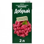 Нектар Добрый Яблоко, черноплодная рябина и малина, 2 л