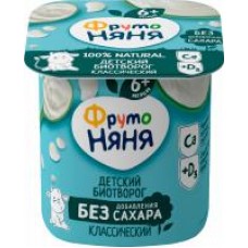 Биотворог ФрутоНяня Классический, 5%, 100 г в магазинах Дикси