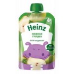 Фруктовое пюре Heinz Нежная грушка, с 4 месяцев, 90/100 г