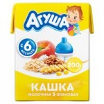 Каша молочная Агуша Персик Злаки 2,5% с 6 месяцев, 200 мл Каша молочная Агуша Персик Злаки 2,5% с 6 месяцев, 200 мл