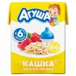 Каша молочная Агуша Засыпай-ка/Вставай-ка Овсянка-Малина, 200 мл Каша молочная Агуша Засыпай-ка/Вставай-ка Овсянка-Малина, 200 мл