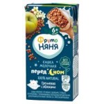 Кашка ФрутоНяня молочная гречневая с яблоком, с 6 месяцев, 0,2 л Кашка ФрутоНяня молочная гречневая с яблоком, с 6 месяцев, 0,2 л
