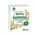 Кашка Heinz многозерновая молочная с липой и ромашкой, 200 мл Кашка Heinz многозерновая молочная с липой и ромашкой, 200 мл