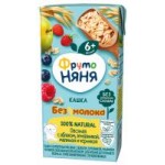 Кашка овсяная ФрутоНяня Яблоко, малина и черника с йогуртом, 200 г Кашка овсяная ФрутоНяня Яблоко, малина и черника с йогуртом, 200 г