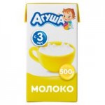 Молоко стерилизованное Агуша 3,2% с 3 лет, 500 г Молоко стерилизованное Агуша 3,2% с 3 лет, 500 г