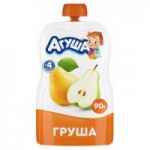 Пюре фруктовое Агуша Груша с 4 месяцев, 90 г