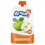Пюре фруктовое Агуша Яблоко с 4 месяцев, 90 г