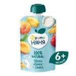 Пюре фруктовое ФрутоНяня Яблоко, абрикос и сливки, с 6 месяцев, 90 г