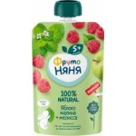 Пюре фруктовое ФрутоНяня Яблоко, малина и мелисса, 90 г
