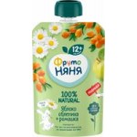 Пюре фруктовое ФрутоНяня Яблоко, облепиха и ромашка, 90 г