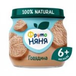 Пюре ФрутоНяня говядина, с 6 месяцев, 80 г