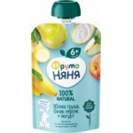 Пюре ФрутоНяня Яблоко, банан, груша, персик и йогурт, 90 г
