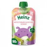 Пюре Heinz Фруктовый салат и злаки с 6 месяцев, 90 г