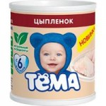 Пюре Тёма цыпленок, 90/100 г