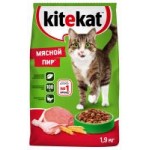 Корм для кошек Kitekat Мясной Пир, сухой, 1,9 кг