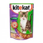 Корм для кошек Kitekat Утка в желе, влажный, 85 г