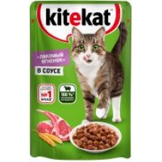 Корм для кошек Kitekat Ягненок в соусе, влажный, 85 г в магазинах Дикси