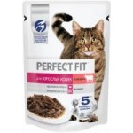Корм для кошек Perfect Fit Говядина в соусе, влажный, 75 г