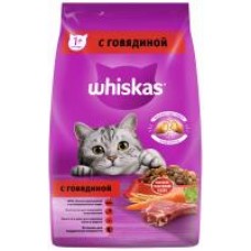 Корм для кошек Whiskas Подушечки с говядиной и кроликом, сухой, 1,9 кг в магазинах Дикси