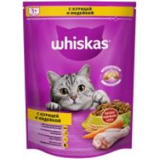 Корм для кошек Whiskas Подушечки с курицей и индейкой, сухой, 800 г в магазинах Дикси