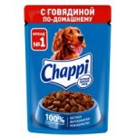 Корм для собак Chappi Говядина по-домашнему, влажный, 85 г