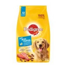 Корм для собак Pedigree всех пород сухой с говядиной, 2,2 кг в магазинах Дикси