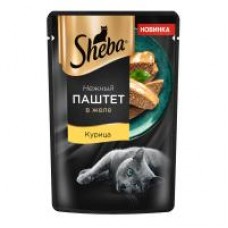 Корм влажный для кошек Sheba Паштет в желе с курицей, 75 г в магазинах Дикси