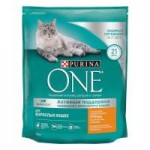 Сухой корм Purina ONE Adult для взрослых кошек, с курицей и цельными злаками, 750 г
